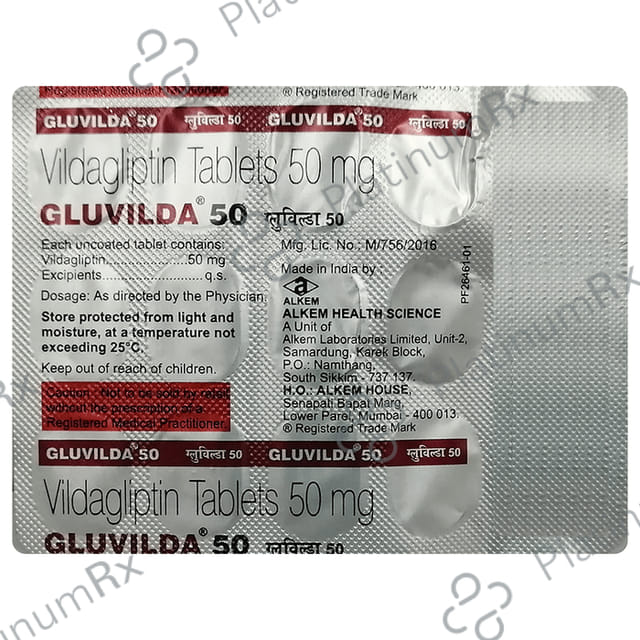Gluvilda 50mg Tablet 15s