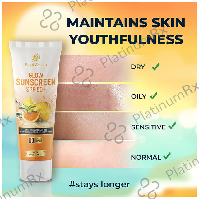 Regal Essence Glow Sunscreen SPF 50+ Cream 100gm
