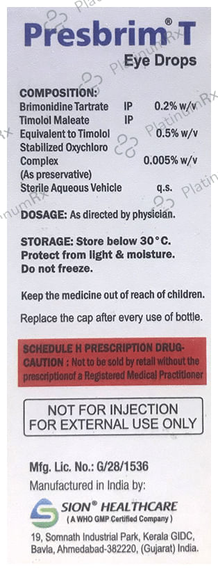 Presbrim T Eye Drop
