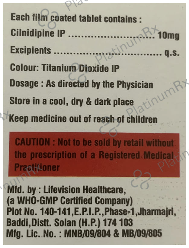 Cilaprime 10mg Tablet 10s