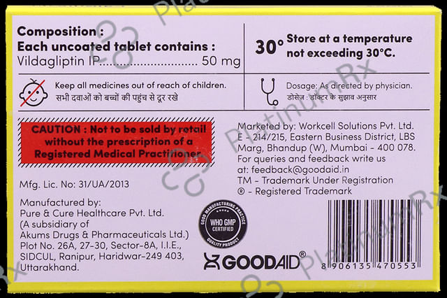 Goodgliptin 50mg Tablet 15s