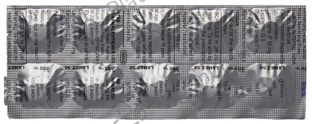 Lamez 50mg Tablet DT 10s