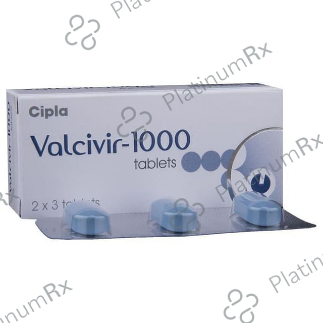 Valcivir 1000mg Tablet 3s