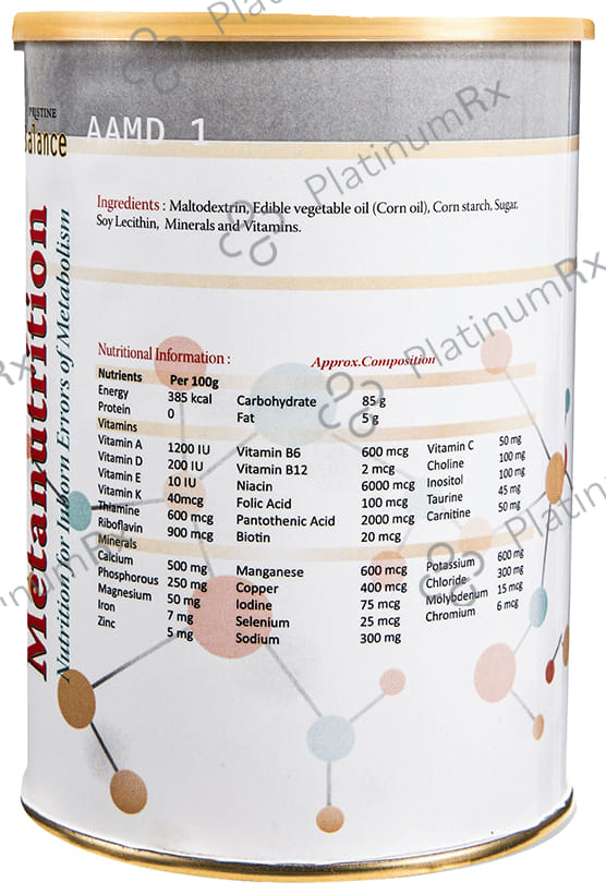 Pristine Balance Metanutrition AAMD 1 Powder (Upto 3 Years) Unflavoured