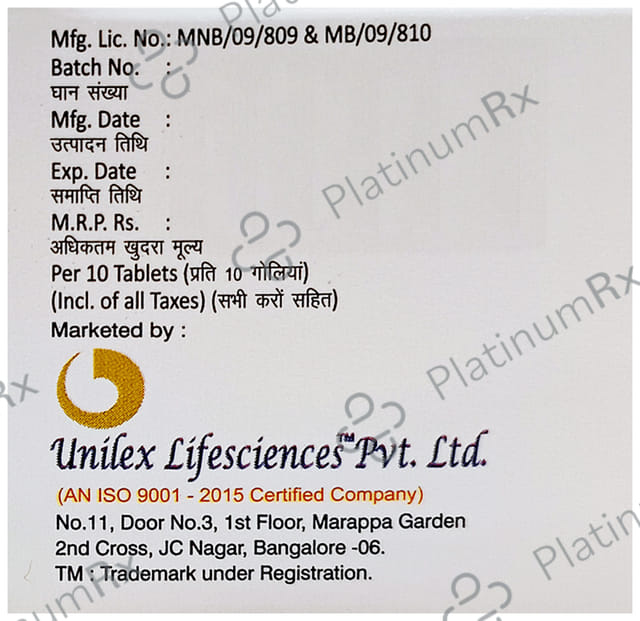 Unitor 20mg Tablet 10s