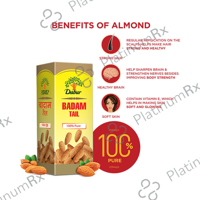 Dabur Badam Tail - Supports Hair, Skin & Brain Health 100 ml
