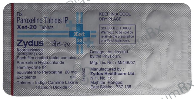 Xet 20mg Tablet 10s