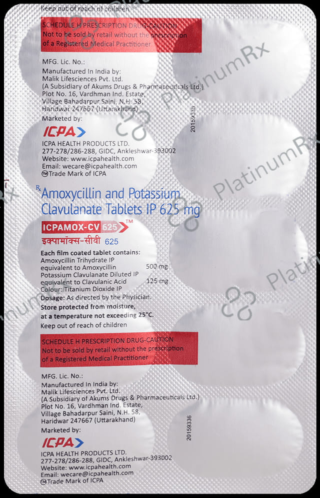 Icpamox-CV 625 Tablet