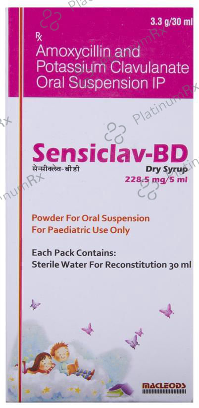 Sensiclav BD 228.5mg Dry Syrup 30ml