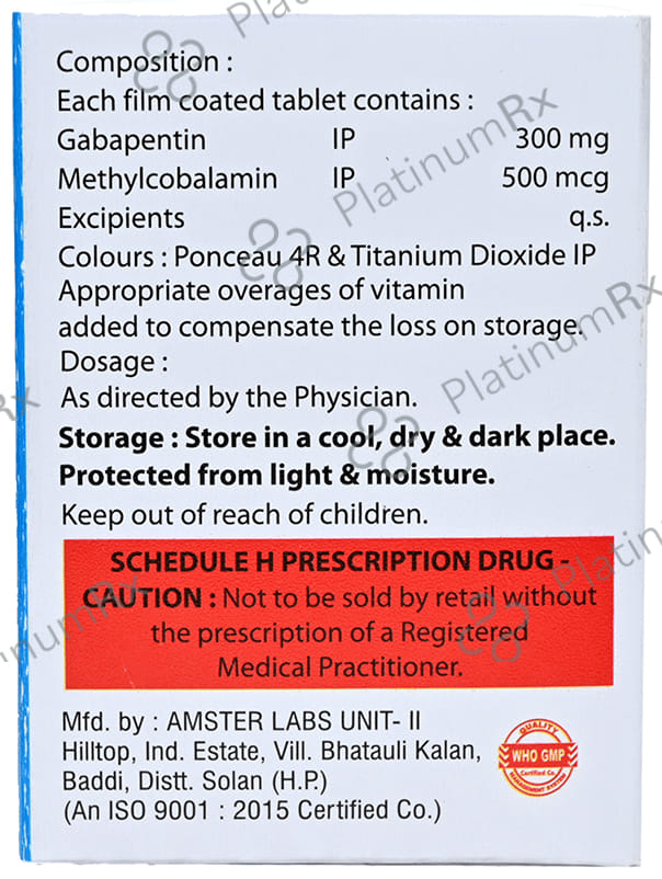 Gababic M 300mg Tablet 10s