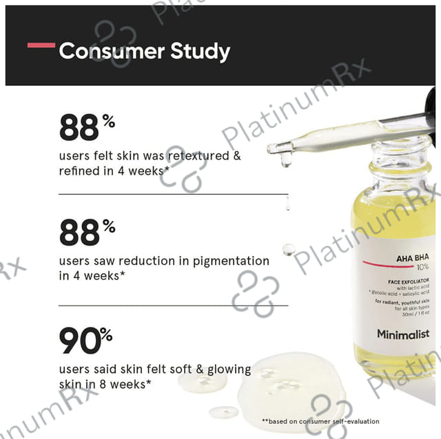Minimalist 10% AHA BHA Face Exfoliator 30ml