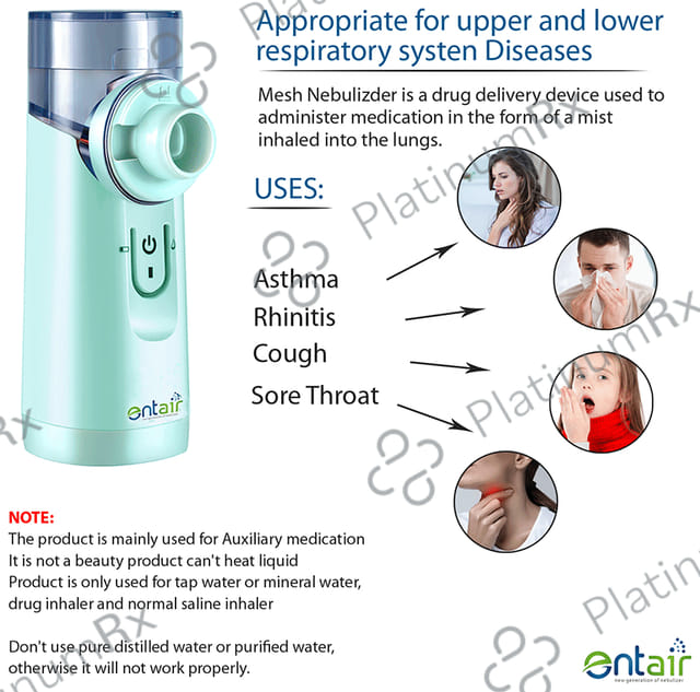 Entair YS 30 Portable Mesh Nebulizer Blue
