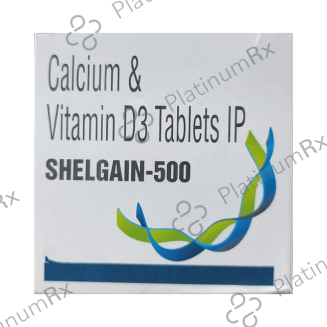 Shelgain 500mg/250IU Tablet 15s