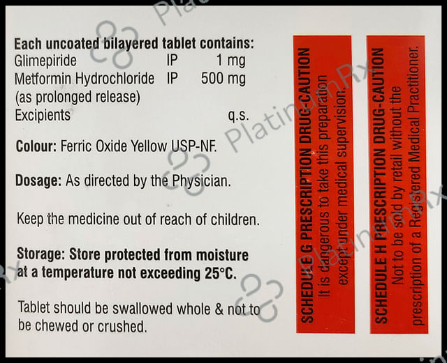 Metafin G 1 Tablet PR