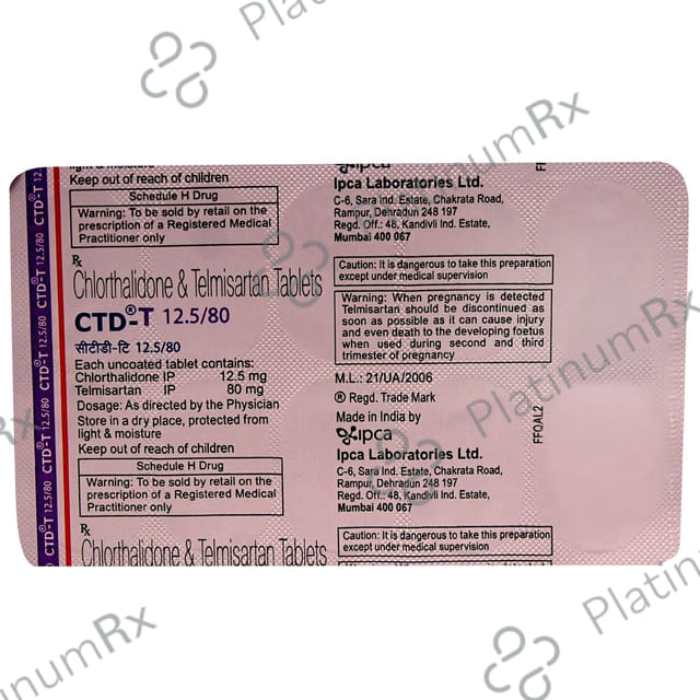 CTD T 12.5/40mg Tablet 10s