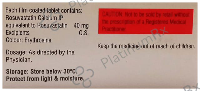 Rosuless 40mg Tablet 15s