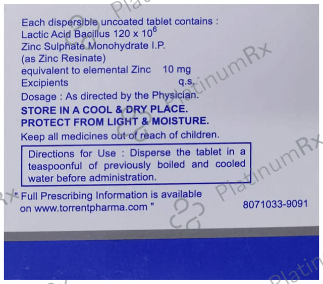 Vizylac 120M/10mg DT Tablet 10s
