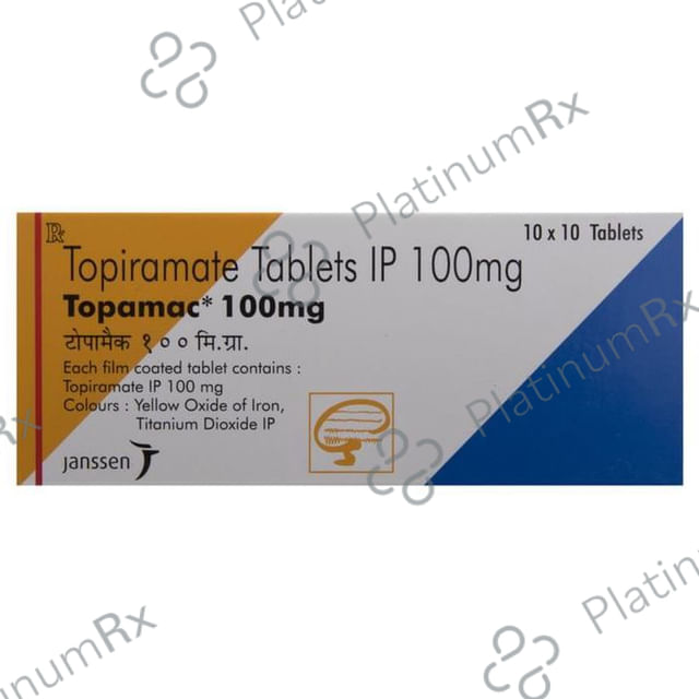 Topamac 100mg Tablet 10s
