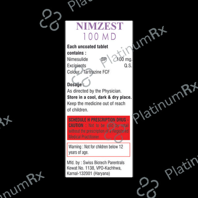 Nimzest 100mg Tablet MD