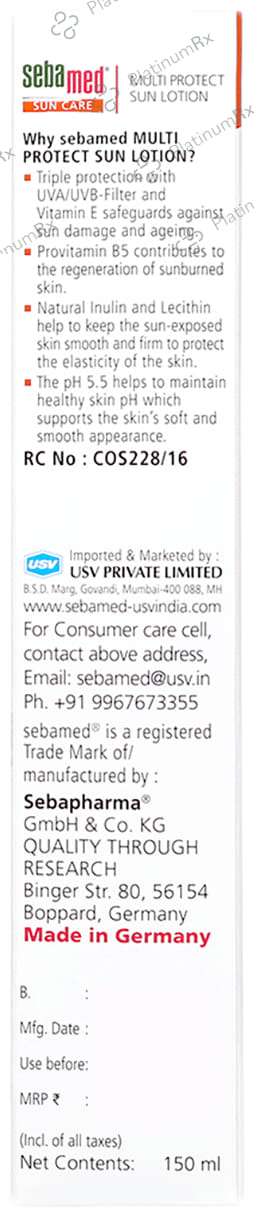 Sebamed Multi Protect Sun SPF 50+ Lotion 150ml