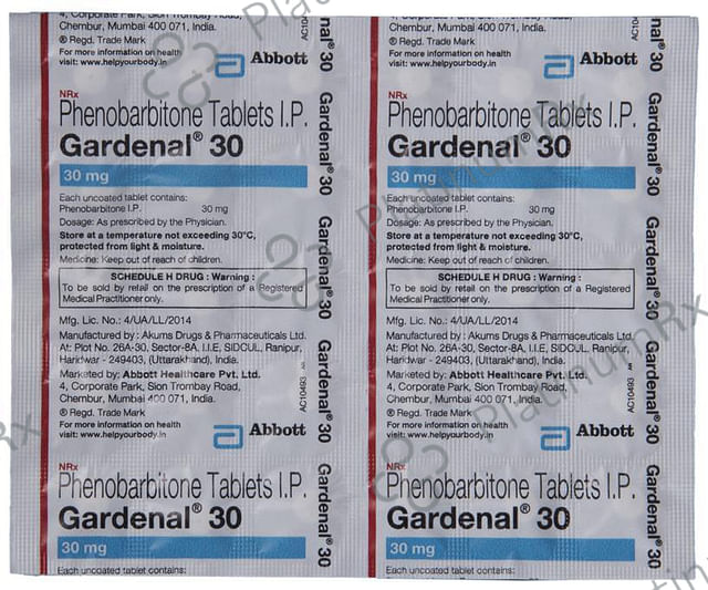 Gardenal 30mg Tablet 30s