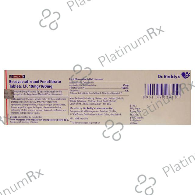 Rozat F 160/10mg Tablet 10s
