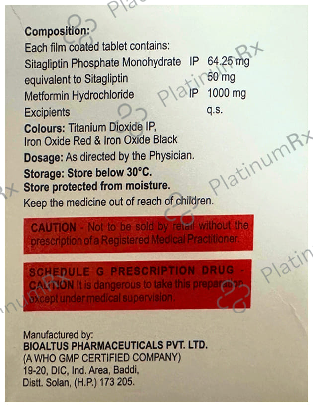 Sitabliss M 1000mg Tablet 15s