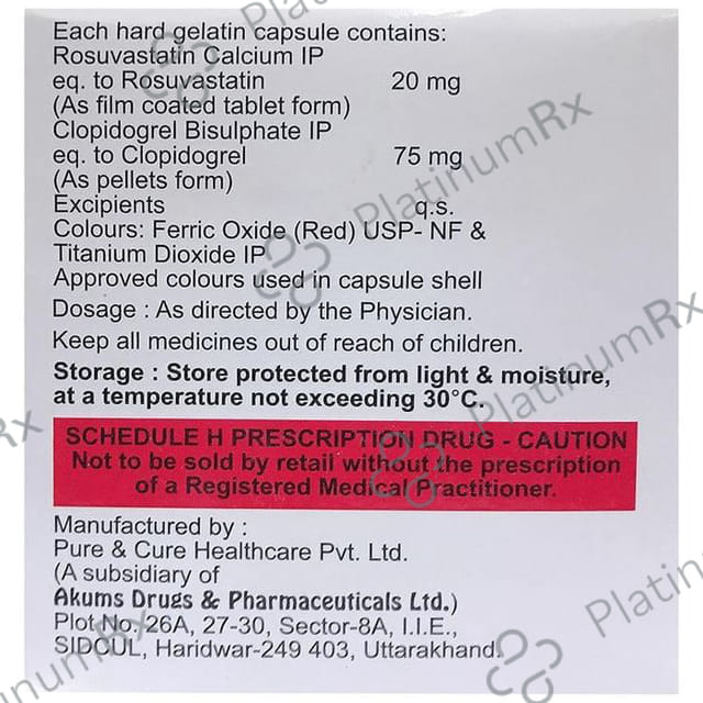 Advastat CV 20/75mg Capsule 10s