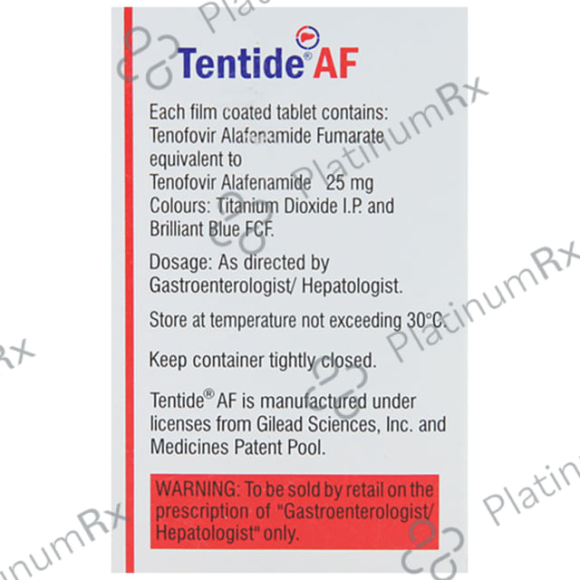 Tentide AF 25mg Tablet 30s