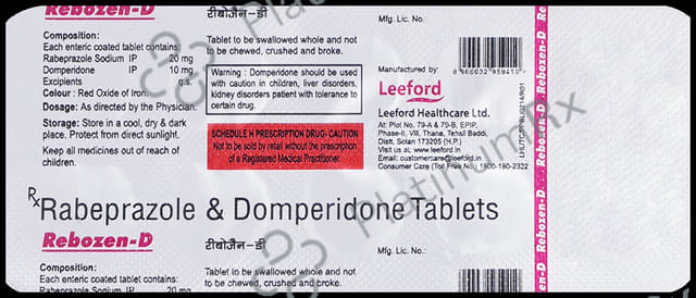 Rebozen D 10/20mg Tablet 10s