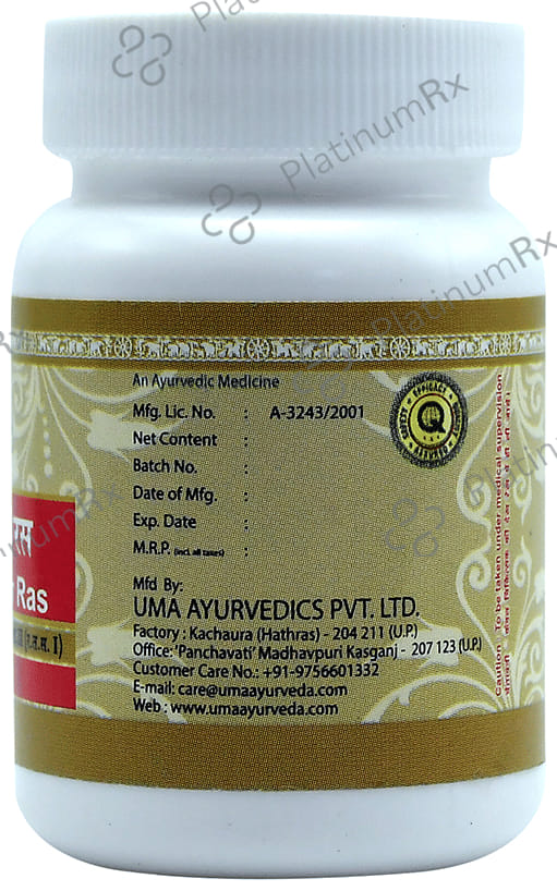 Uma Ayurveda Krimikuthar Ras Tablet 80 tablets