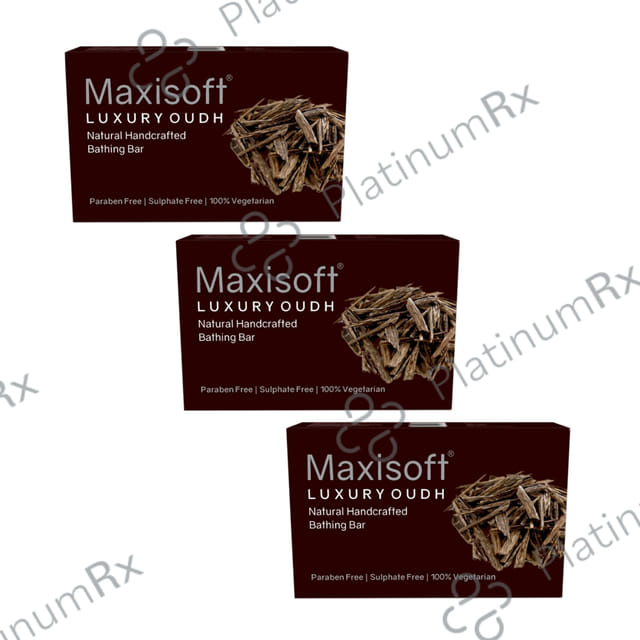 Maxisoft Luxury Oudh Bathing Bar (75gm Each) 3 units