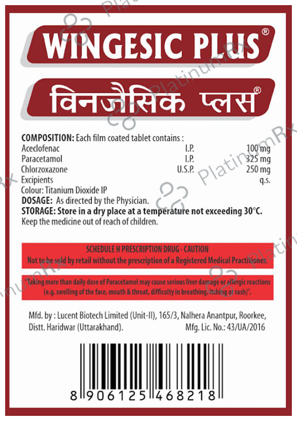 Wingesic Plus Tablet