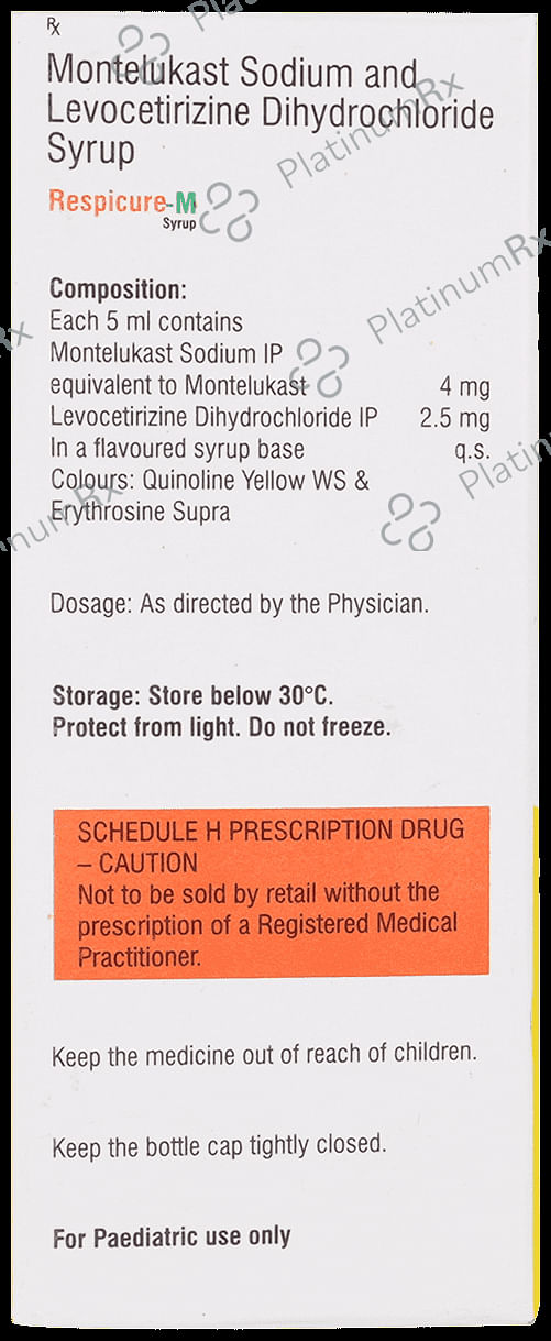 Respicure M 2.5/4mg Syrup 60ml