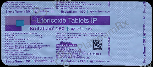 Brutaflam 120mg Tablet 10s
