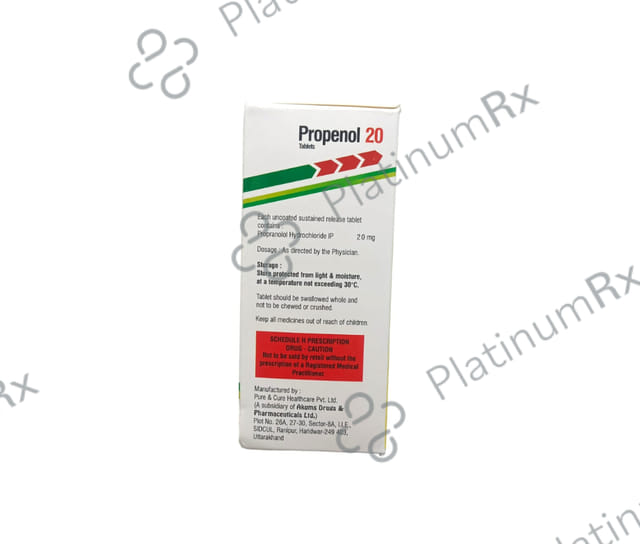 Propenol 20mg Tablet SR 10s