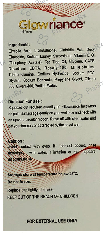 Glowriance Skin Rejuvenating Face Wash
