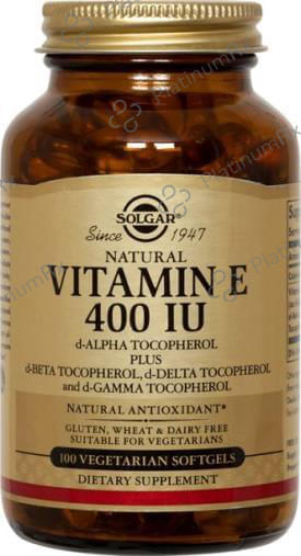 Solgar Vitamin E 400IU Vegetable Sofgels