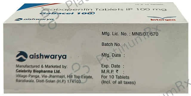 Gabacel 100mg Tablet