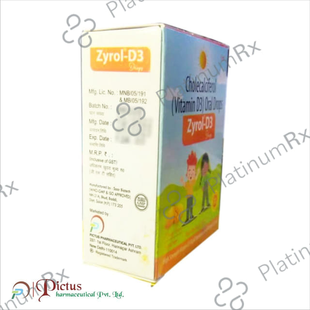 Zyrol D3 800IU Oral Drops 15ml
