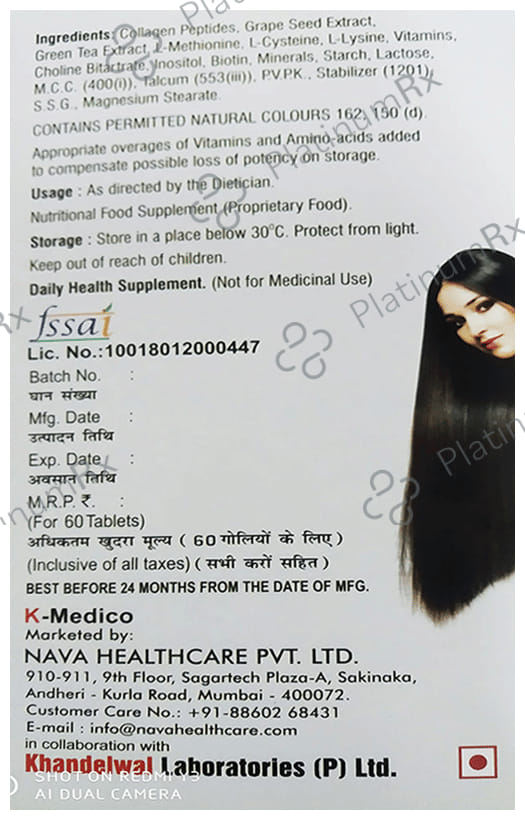 HairZon Biotin 10000mcg Tablet