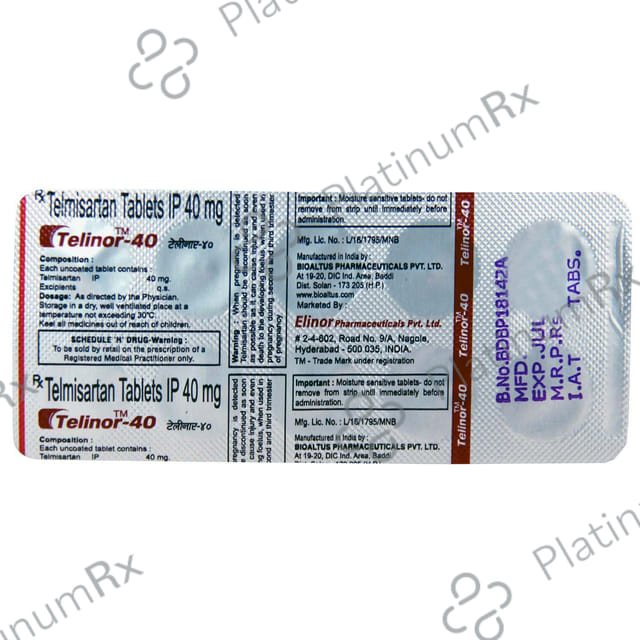 Telinor 40mg Tablet 10s