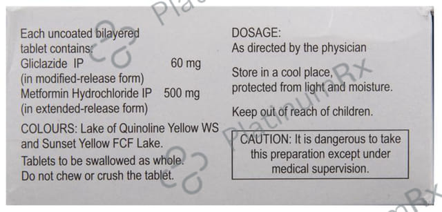 Reclimet OD 60/500mg Tablet 15s