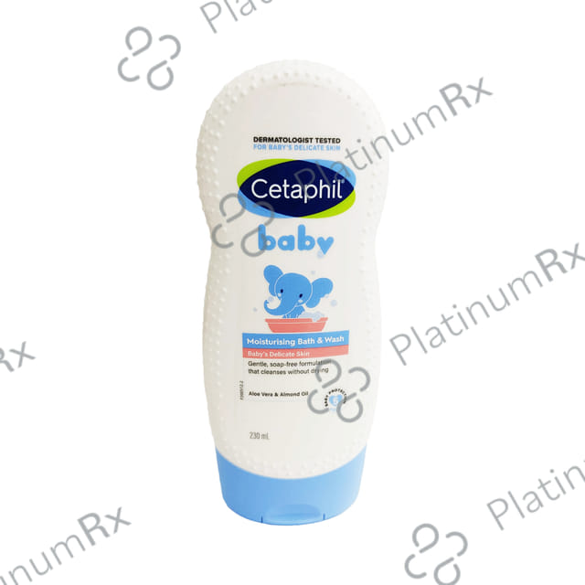 Cetaphil Baby Moisturising Bath & Wash with Aloe Vera & Almond Oil 230ml