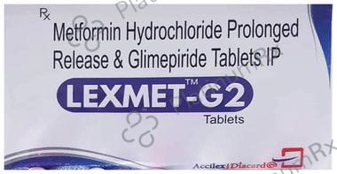 Lexmet G 2/500mg Tablet PR 10s