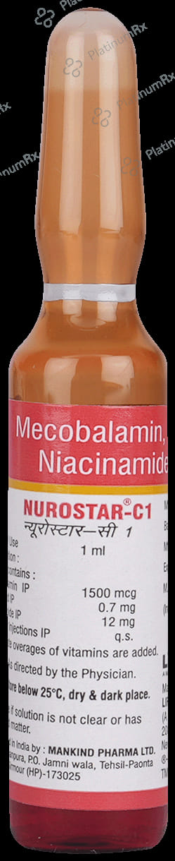 Nurostar C1 0.7/12mg/1500mcg Injection 1ml