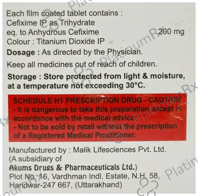 Strandcef-O 200 Tablet