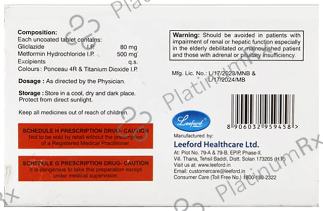 Debifall 80mg/500mg Tablet
