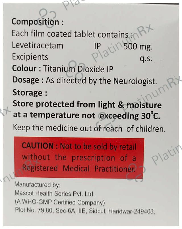 Levipark 500mg Tablet 10s