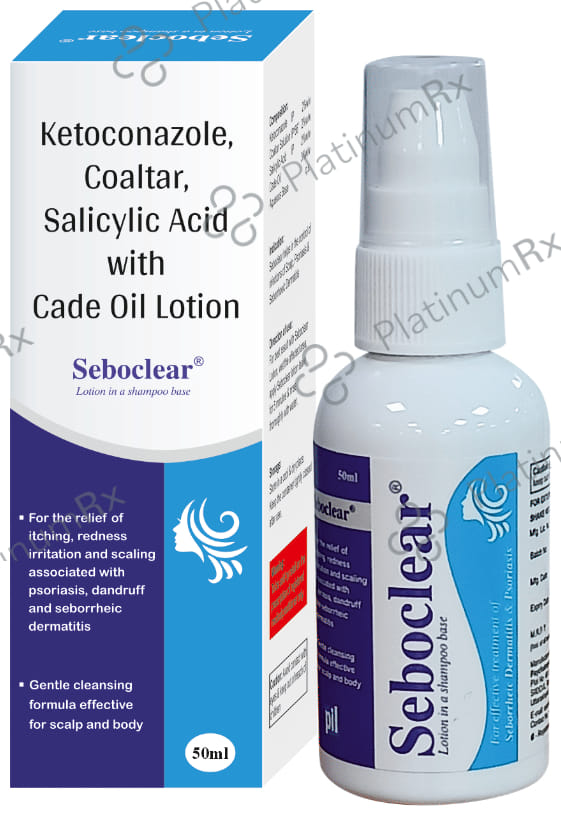 Seboclear Lotion - Effective In Psoriasis, Seboherric Dermatitis, Eczema & Dandruff